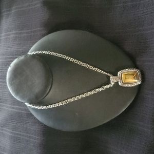 Brighton double chain reversible necklace